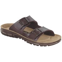 Birkenstock - Sandale Bilbao, Birko-Flor, Dark Brown, Weite normal, Größe 45 von Birkenstock