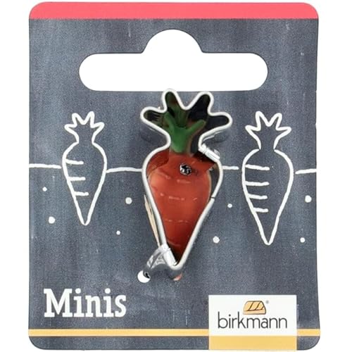 Birkmann, Ausstechform, 3 cm, Edelstahl, Mini-Möhre, rostbeständig, geeignet für die Reinigung in der Spülmaschine, keine scharfen Kanten dank der polierten Naht, 152861 von Birkmann