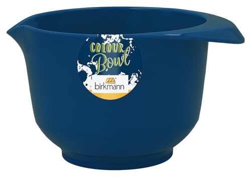 Birkmann, Colour Bowls Rühr- und Servierschüssel, Dunkelblau, 0,75 Liter, Melamin, kratzfest, standfest, nachhaltig, 708921 von Birkmann
