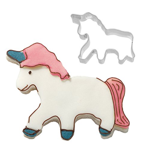Birkmann 1010692410 Ausstechform Einhorn, Kunststoff, Grau, 5 x 3 x 2 cm von Birkmann