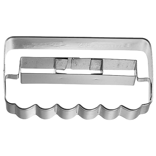 Birkmann 1010723610 Ausstechform Waggon Schnellzug, 6,5 cm, Kunststoff, Grau, 5 x 3 x 2 cm von Birkmann
