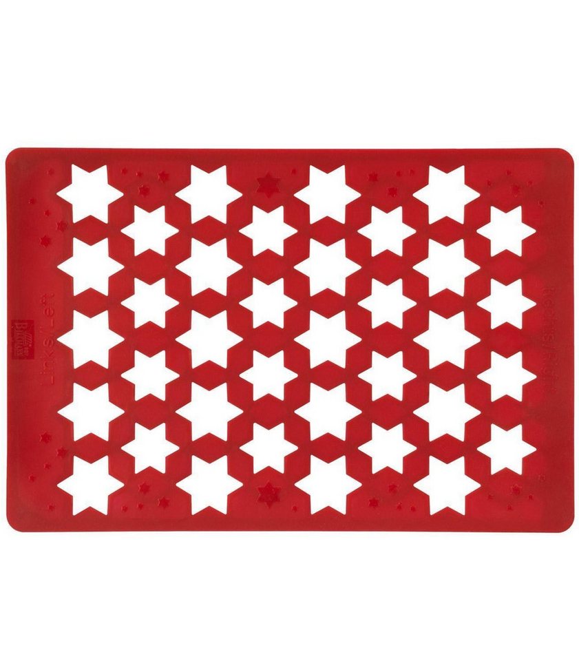 Birkmann Backform LITTLE CHRISTMAS, 28 x 26 cm, Rot, Silikon, Antihaftbeschichtet, für 36 Zimtsterne Birkmann Backform LITTLE CHRISTMAS, 28 x 26 cm, Rot, Silikon, Antihaftbeschichtet, für 36 Zimtsterne von Birkmann