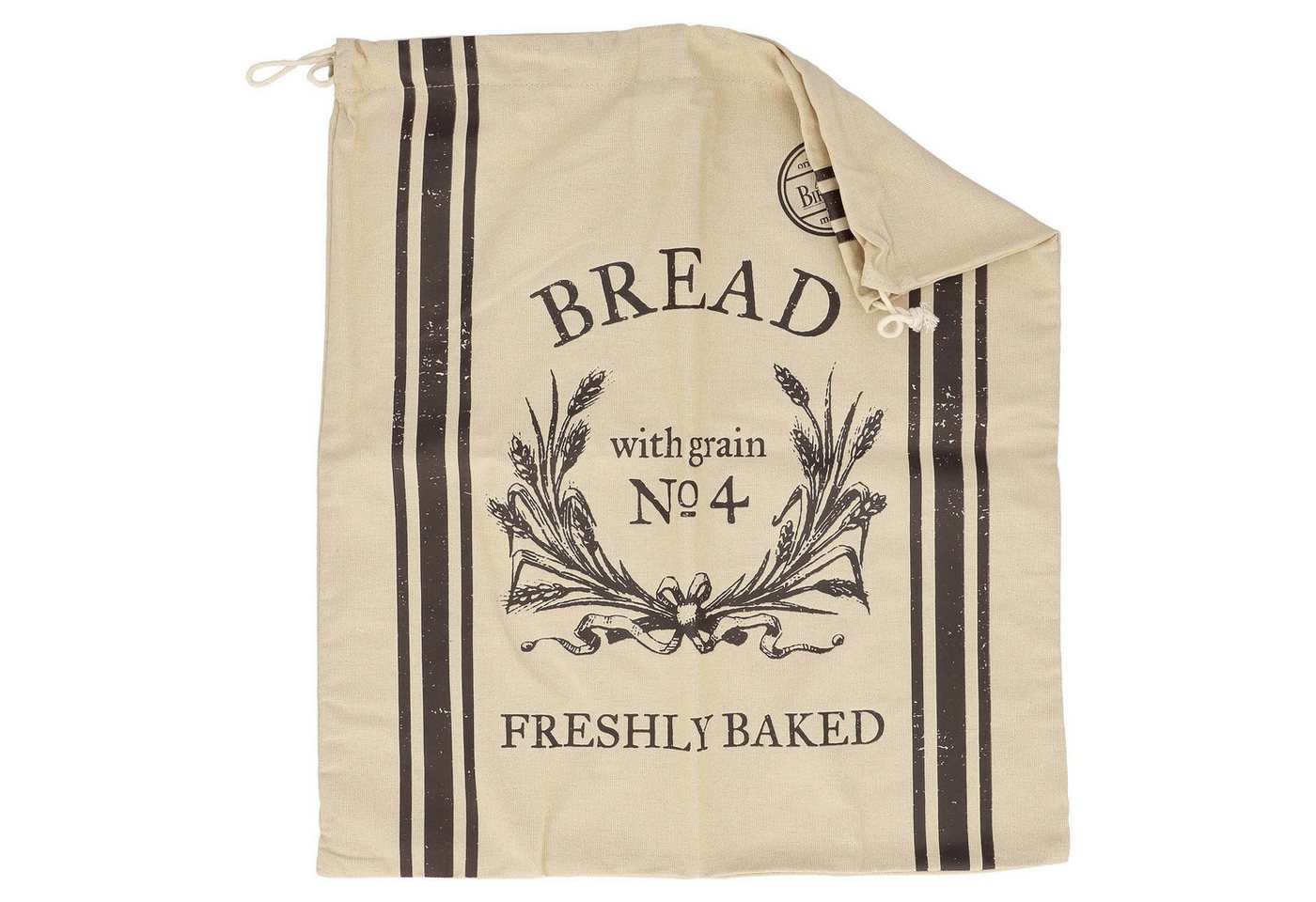 Birkmann Brottasche FRESHLY BAKED, 38 x 45 cm, Braun, Beige, Baumwolle, Kordelzug zum Verschließen Birkmann Brottasche FRESHLY BAKED, 38 x 45 cm, Braun, Beige, Baumwolle, Kordelzug zum Verschließen von Birkmann