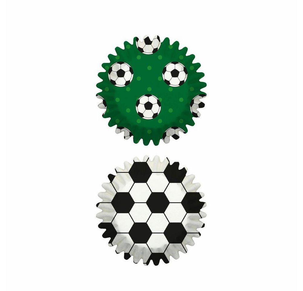 Birkmann Muffinform Mini-Papierbackförmchen Fussball Ø 4.5 cm von Birkmann