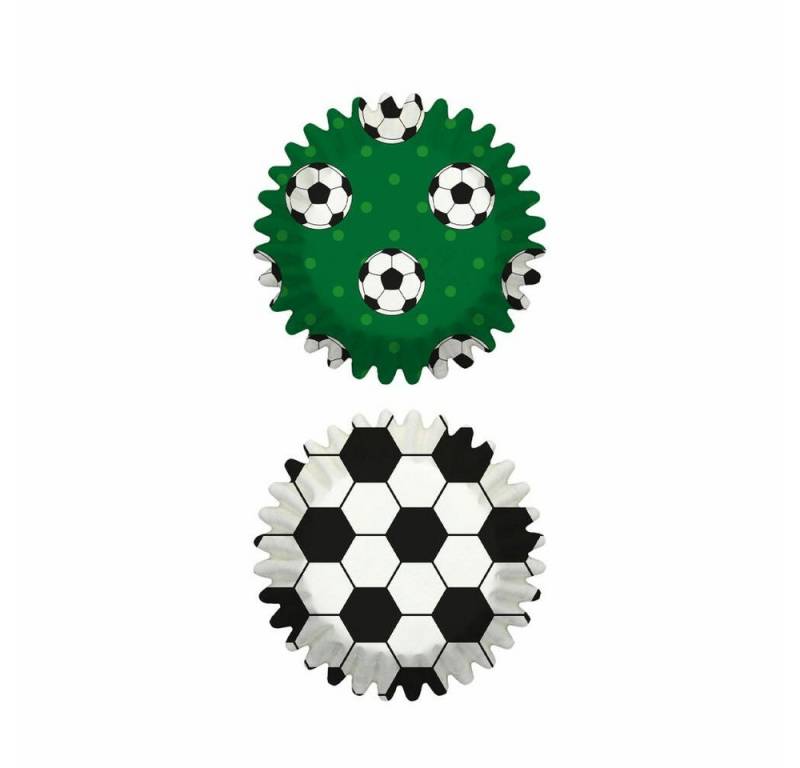 Birkmann Muffinform Mini-Papierbackförmchen Fussball Ø 4.5 cm von Birkmann