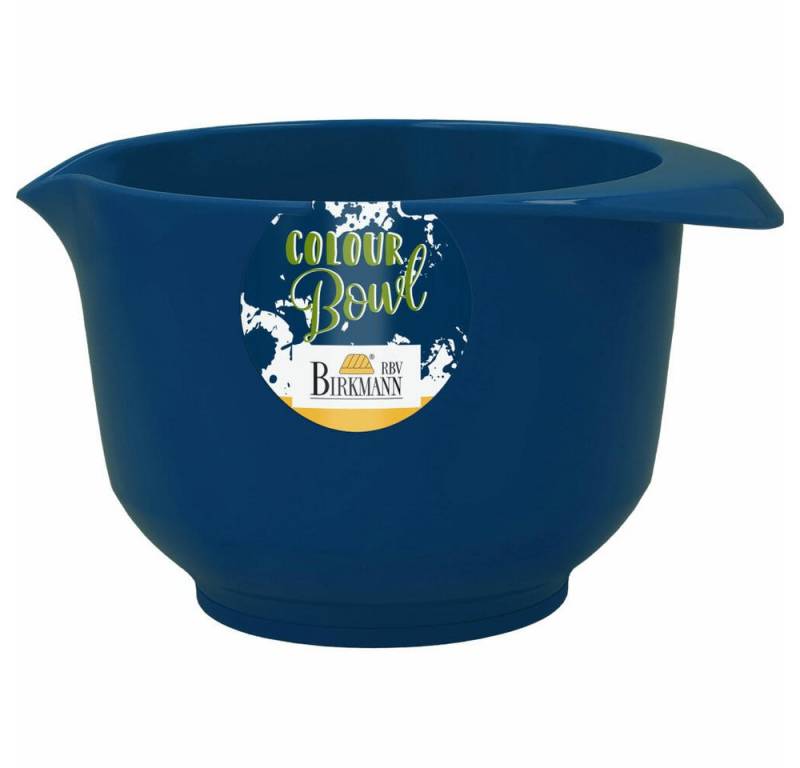 Birkmann Rührschüssel Colour Bowl Dunkelblau 1 L, Kunststoff von Birkmann