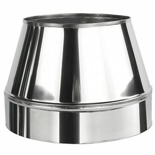 Edelstahl Mündungsabschluss Abströmhaube für Kaminrohr Ofenrohr Doppelwandiges Rohr Rauchrohr Schornstein Abgasrohr Doppelwandig Isoliert Wandstärke 0,6mm (120/180mm, Mündungsabschluss) Edelstahl Mündungsabschluss Abströmhaube für Kaminrohr Ofenrohr Doppelwandiges Rohr Rauchrohr Schornstein Abgasrohr Doppelwandig Isoliert Wandstärke 0,6mm (120/180mm, Mündungsabschluss) von BirnePower