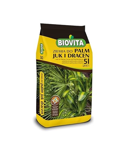 Blumenerde Erde für Palmen Yuccas und Drachenbäume 5L Pflanzenerde Boden Dracaena von BirnePower