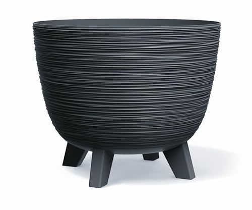 Blumentopf Pflanzschale Blumenkübel mit Füßen Pflanzkübel Übertopf Furu Rund Tannennadeln Pflanztopf 29cm x 24cm Anthrazit Blumentopf Pflanzschale Blumenkübel mit Füßen Pflanzkübel Übertopf Furu Rund Tannennadeln Pflanztopf 29cm x 24cm Anthrazit von BirnePower