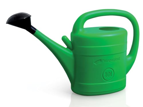 Gießkanne Gartengießkanne Blumengießkanne Bewässerung von Pflanzen Kunststoff mit Gießbrause Grün für Haus Garten Blumen Pflege (10L) von BirnePower