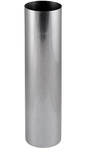 Ofenrohr FAL Rauchrohr feueraluminiert Kaminrohr Silber Abgasrohr 100 mm Länge 25 cm Ofenzubehör von BirnePower