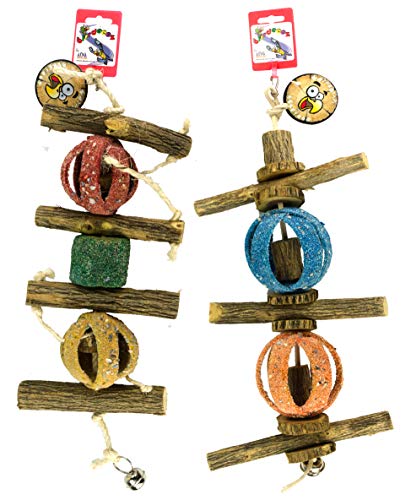 Birrdeeez Spielzeug für Vögel Double Circus Ball & Sekelbos Spielzeug Birrdeeez Spielzeug für Vögel Double Circus Ball & Sekelbos Spielzeug von Birrdeeez