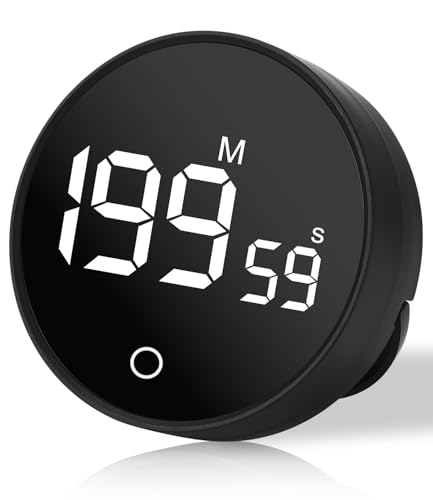 Birshe Küchentimer,Timer Digitaler Timer Digitaler Visueller Timer Magnetische Timer Digital Magnetischer Countdown Timer mit LED-Anzeige Digitaler Timer Schwarz 2 Modi Geeignet für Küche Bad Büro Birshe Küchentimer,Timer Digitaler Timer Digitaler Visueller Timer Magnetische Timer Digital Magnetischer Countdown Timer mit LED-Anzeige Digitaler Timer Schwarz 2 Modi Geeignet für Küche Bad Büro von Birshe