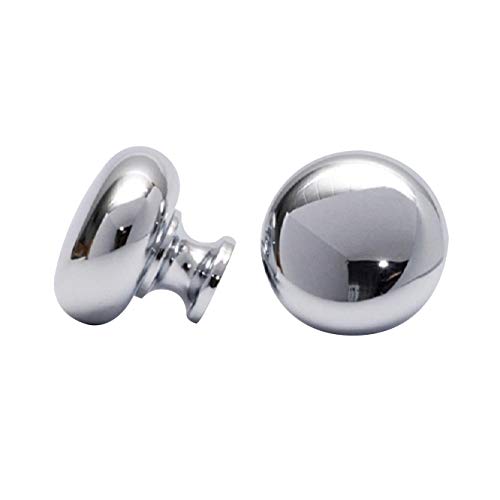 Möbelknopf Möbelgriff Schubladengriff - in verschiedenen Farben - Höhe 27 mm (Chrom glänzend) von Birsppy
