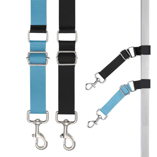 Birtern Fellpflege-Arm-Leinen, 2 Stück, für Fellpflege, Tischarmbefestigungen, Haustier-Badeschlinge für kleine bis große Rassen, Training, Nageltrimmen, Waschen von Birtern