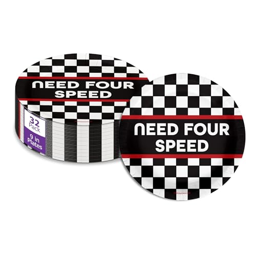 Need Four Speed Racing Partyzubehör zum 4. Geburtstag, groß, 22,9 cm, 32 Stück Need Four Speed Racing Partyzubehör zum 4. Geburtstag, groß, 22,9 cm, 32 Stück von Birthday Galore