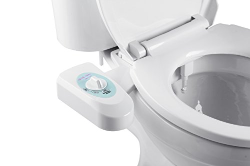 Bidet Einsatz für Toilette | BisBro Deluxe Bidet 1000 | Dusch-WC zur optimalen Intimpflege | Einfach unter dem Klodeckel installieren | funktioniert ohne Strom | ideale Hygiene durch Wasser von BisBro