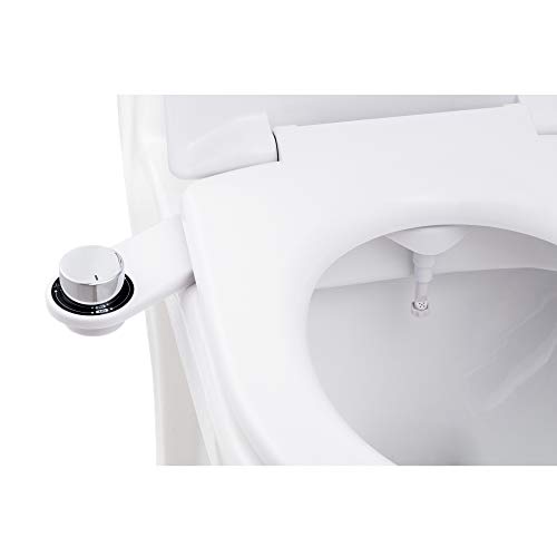Bidet Einsatz für Toilette | BisBro Deluxe Chrome Bidet | Dusch-WC zur optimalen Intimpflege | Einfach unter dem Klodeckel installieren | funktioniert ohne Strom | ideale Hygiene durch Wasser von BisBro