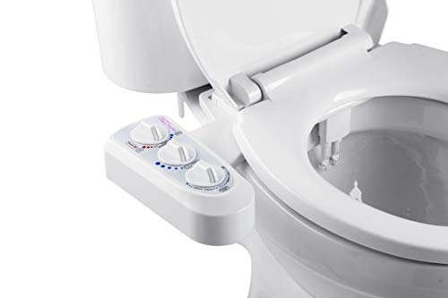 Bidet Einsatz für Toilette | BisBro Deluxe Comfort Bidet | Dusch-WC zur optimalen Intimpflege | Mit Warmwasser | Einfach unter dem Klodeckel installieren | funktioniert ohne Strom von BisBro