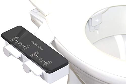 BisBro Deluxe Slim Bidet 2072 | Dusch-WC zur optimalen Intimpflege | Einfach unter dem Klodeckel installieren | funktioniert ohne Strom | Zusatzfunktion für Damen | Bidet ist extra flach von BisBro