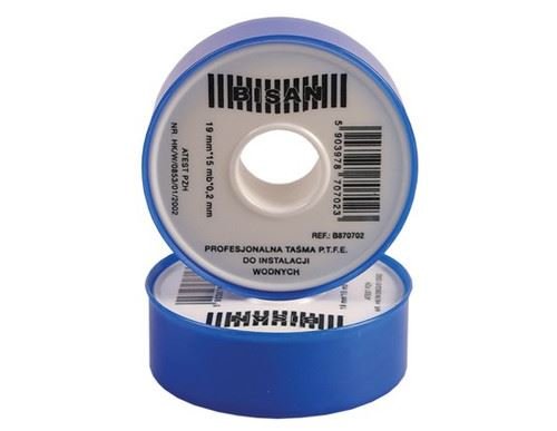 Bisan Wasser hydraulische Teflon weiß PTFE Band Draht Dichtung Dichtung fix 10m x 19mm x 0,2mm von Bisan
