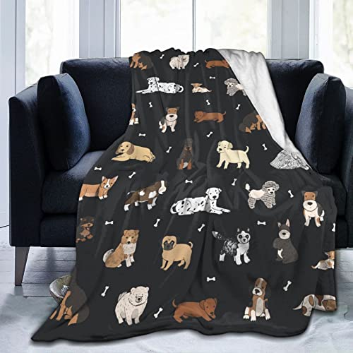 Bisch Überwurfdecke für Welpen, Hunde, ultraweich, warm, für alle Jahreszeiten, Cartoon-Haustiere, dekorative Fleece-Decken für Bett, Stuhl, Auto, Sofa, Couch, Schlafzimmer, 203 x 152 cm Bisch Überwurfdecke für Welpen, Hunde, ultraweich, warm, für alle Jahreszeiten, Cartoon-Haustiere, dekorative Fleece-Decken für Bett, Stuhl, Auto, Sofa, Couch, Schlafzimmer, 203 x 152 cm von Bisch