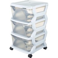 Bischof Bama Rollwagen "Rolli" 4 Stk. tlg. 3 Boxen mit je 43,8 l Fassungsvermögen, Kunststoff von Bischof Bama