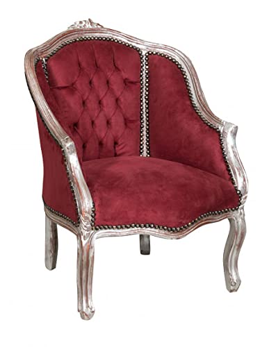 BISCOTTINI Barock Sessel 80x57x63cm | Louis XVI Stühle | barock möbel | Sessel im Sonderstil | Barock Stuhl | Barock Thron Sessel von Biscottini