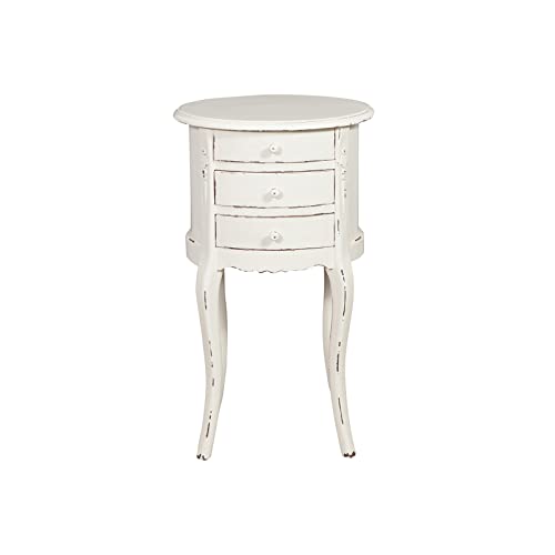 Biscottini Nachttisch Schlafzimmer aus Massivholz 72,5x33x40,5 cm | Weißer Nachttisch Schlafzimmer und Wohnzimmer | Hochschrank Couchtisch Eingang von Biscottini