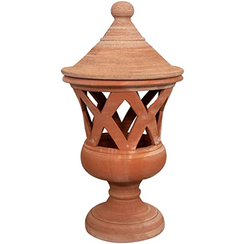 Biscottini Außenlaterne aus Terrakotta, 84 x 42 x 42 cm, Laternen für den Außenbereich, hergestellt in Italien, Laternen für Gartenbeleuchtung Biscottini Außenlaterne aus Terrakotta, 84 x 42 x 42 cm, Laternen für den Außenbereich, hergestellt in Italien, Laternen für Gartenbeleuchtung von Biscottini