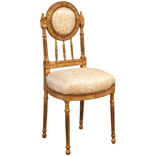 Biscottini Barock Stuhl 97x41x35,5 cm | Esszimmerstuhl handwerklich | Sessel & stühle Barock | Barock möbel für Schlaf- und Wohnzimmer von Biscottini