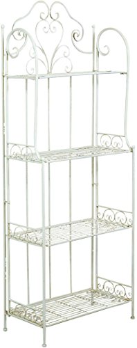 Biscottini Etagere Schmiedeeisen Balkonkasten 165 x 63 x 33 cm | Regal für Pflanzen im Außen- und Innenbereich von Biscottini