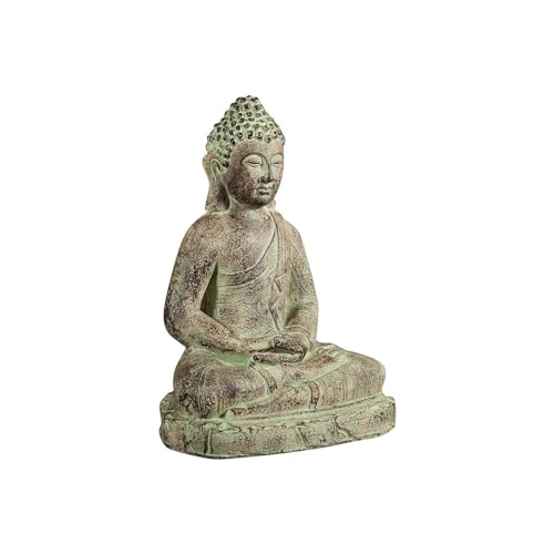 Biscottini Buddha-Figur, Kreide, antikgold, L38xPR28xH55 von Biscottini
