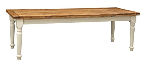 Biscottini Esstisch ausziehbar 250x100x80 cm | Küchentisch im Landhausstil | Esszimmertisch Holz von Biscottini