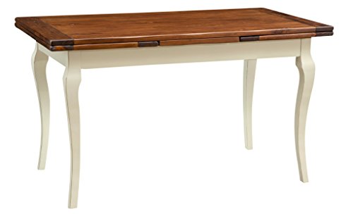 Biscottini Esstisch ausziehbar Made in Italy 140x80x80 cm | Esstisch Holz massiv | Küchentisch ausziehbar Biscottini Esstisch ausziehbar Made in Italy 140x80x80 cm | Esstisch Holz massiv | Küchentisch ausziehbar von Biscottini