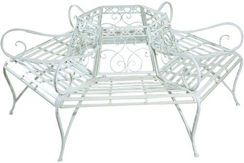 Biscottini Gartenbank aus Schmiedeeisen 153 x 86 x 153 cm | Gartenbank | Gartenbank für den Außenbereich | Eisenbank | Gartenbank aus Metall rund | Gusseisenbank Biscottini Gartenbank aus Schmiedeeisen 153 x 86 x 153 cm | Gartenbank | Gartenbank für den Außenbereich | Eisenbank | Gartenbank aus Metall rund | Gusseisenbank von Biscottini