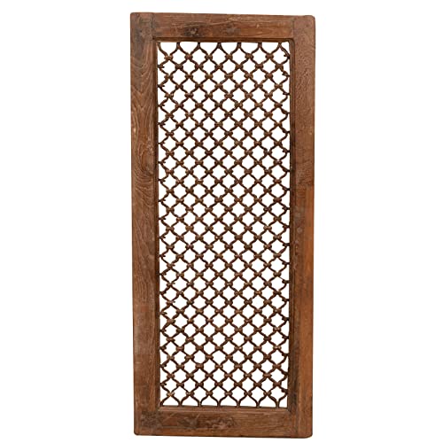 Biscottini Gitter 48 x 5 x 110 cm | Vintage-Gegenstände für Zuhause | Fenster aus Holz, 48x5x110 cm von Biscottini