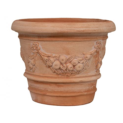 Biscottini Terrakotta Vase 40x40x30cm - Vase Boho deko - Blumenvase handerbeit - Kleine Tontöpfe Made in Italy - Vase Vintage für Garten und Interieur Biscottini Terrakotta Vase 40x40x30cm - Vase Boho deko - Blumenvase handerbeit - Kleine Tontöpfe Made in Italy - Vase Vintage für Garten und Interieur von Biscottini