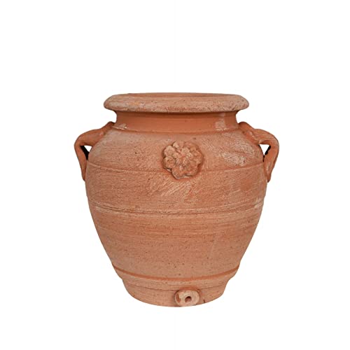 Biscottini Handwerkliche Terracotta-Töpfe 15 x 20 x 15 cm | Vase Terrakotta für Innen- und Außenbereich | Sukkulenten, hergestellt in Italien von Biscottini
