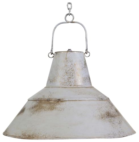 Biscottini Kerzenständer aus Eisen, 82,5 x 27,5 x 27,5 cm, Kerzenhalter aus Eisen, antiker Kerzenhalter, hergestellt in Italien, Shabby-Chic-Kandelaber, Bodenleuchter von Biscottini