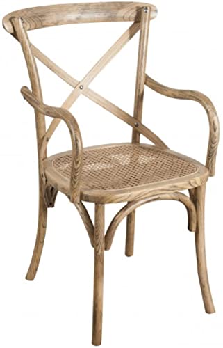 Biscottini Küchenstuhl aus Holz 89 x 43 x 50 cm | Küchenstühle aus Holz | Vintage-Stühle für Esszimmer | Stühle aus Holz für Küche und Garten von Biscottini