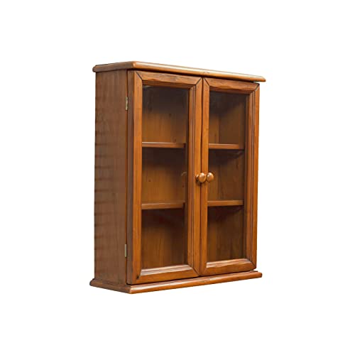 Biscottini Küchenvitrine aus Holz, 57 x 48 x 17 cm, Shabby Chic, zur Wandmontage, 3 Etagen, Badezimmerschrank mit 2 Türen, Badezimmermöbel, 57x48x17cm Biscottini Küchenvitrine aus Holz, 57 x 48 x 17 cm, Shabby Chic, zur Wandmontage, 3 Etagen, Badezimmerschrank mit 2 Türen, Badezimmermöbel, 57x48x17cm von Biscottini