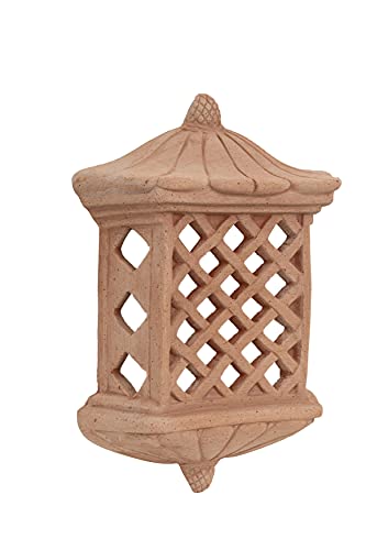Biscottini Laterne für den Außenbereich aus Terrakotta L 25 x T 10 x H 36 cm – Laterne für den Außenbereich Kerzenhalter Made in Italy – Laternen für die Gartenbeleuchtung – Garteneinrichtung von Biscottini