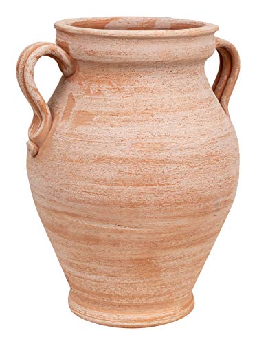 Biscottini Orcio Schirmständer für Außen- und Innenbereich, 38 x 45 x 33 cm, Terrakotta-Töpfe, hergestellt in Italien, handgefertigter Schirmständer für den Außenbereich von Biscottini