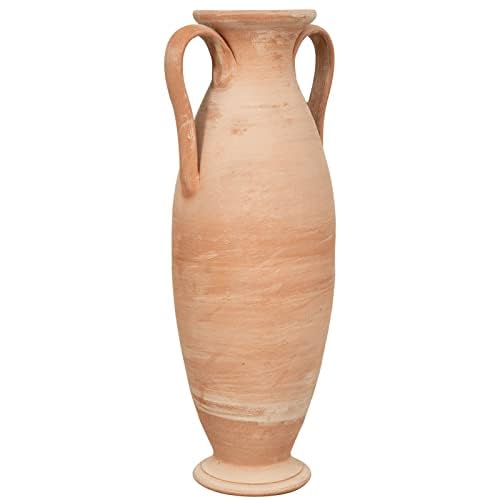 Biscottini Römische Amphore L34XPR26XH80 - Dekorative Vase für den Innenbereich aus Terrakotta - Moderne dekorative Vasen für den Innenbereich - Terrakotta-Töpfe - Übertöpfe für den Außenbereich - von Biscottini