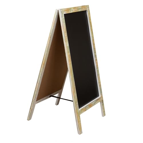 Biscottini Schwarze Tafel L50xPR4,5xH100 - Whiteboard - Whiteboard für Kinder - Wohnkultur - Kindertafel - Küchentafel von Biscottini