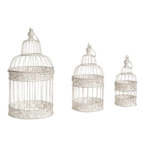 Biscottini Set 3 Vintage Kerzenhalter für Außen- und Innenbereich | Käfige Shabby Chic Dekorationen Biscottini Set 3 Vintage Kerzenhalter für Außen- und Innenbereich | Käfige Shabby Chic Dekorationen von Biscottini