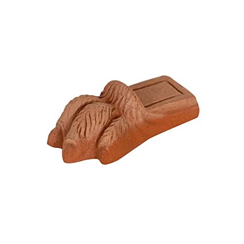 Biscottini Set mit 12 Untertassenfüßen 7x11,5x5,5cm - Topffüßen aus toskanischer Terrakotta - Stützfüße für blumentopf - Blumentopf untersetzer von Biscottini