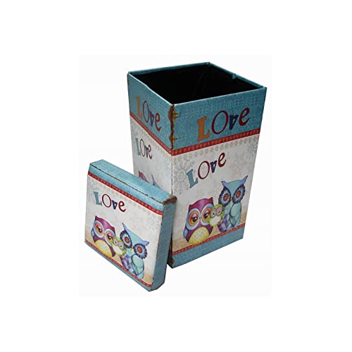 Biscottini Sitzsack für Kinder und Erwachsene, 33 x 60 x 33 cm, wiederverschließbare Aufbewahrungsboxen mit Deckel | Sitzsack quadratisch mit Dekor von Biscottini