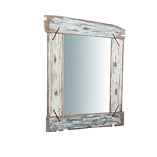 Biscottini Spiegel groß 80x66x4 cm Made in Italy | Wandspiegel Holz | Spiegel Vintage | wandspiegel groß | Wandspiegel Retro Vintage von Biscottini